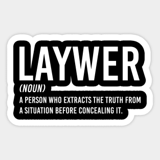 Lawyer Gift For Lawyer Profession Funny Sticker